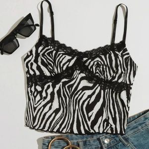ZEBRA PRINT TOP